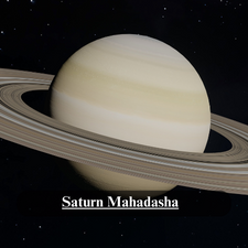 Saturn Mahadasha
